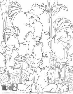 coloriage rio 2 le carnaval de rio